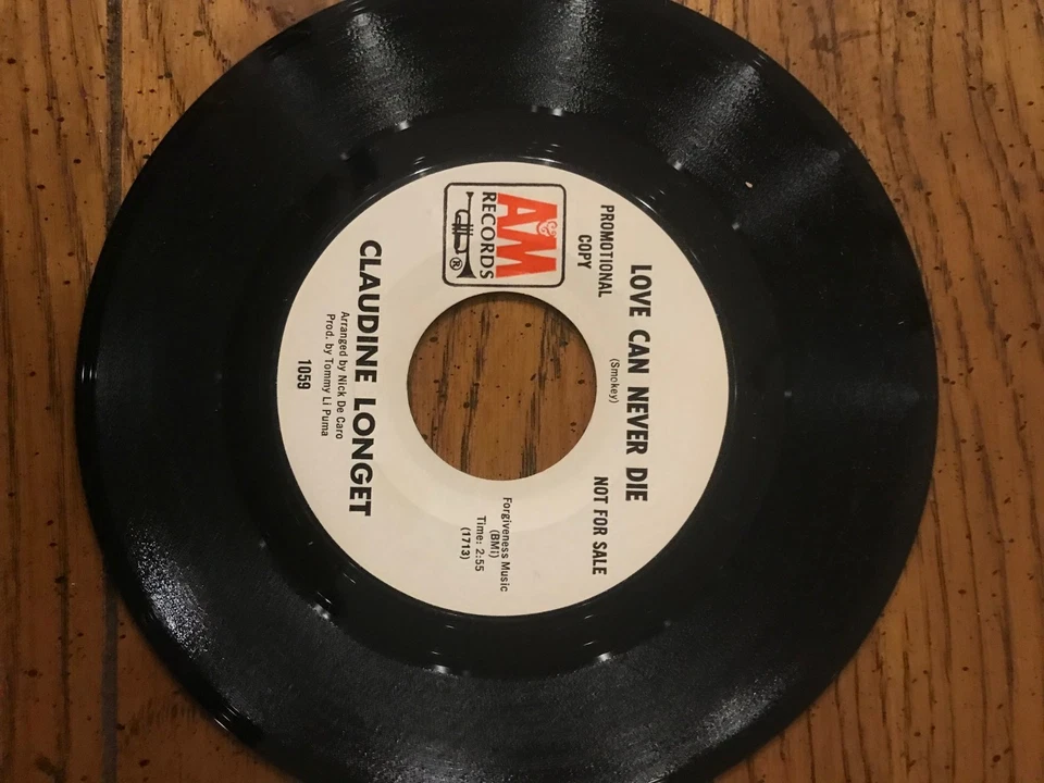 Claudine Longet 45 Love Can Never Die/ Promo Copy  (837) - Image 1 of 1