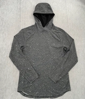 Sudadera con Capucha Lululemon Drysense Adulto Gris Medio Pullover Rendimiento Ventilaciones Para Hombres M Foto 1 de 4