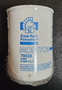 New Cim-Tek Monitor Fuel/Gas Filter 10 Micron Model 70038 - Picture 1 of 3