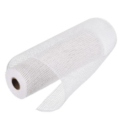 3 PIEZAS 10 pulgadas de malla de poliarpillera, cinta de tela de malla decorativa 6,4 yardas blanca Foto 1 de 4