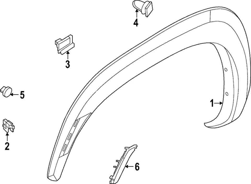 Nissan Frontier 2022-2023 genuino - Flare 63810-9BU0A Foto 1 de 1