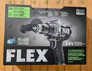 FLEX Stacked 24V 1/2" Keyless Brushless Cordless Drill 2-Batteries FX1171T-2K - Picture 1 of 4