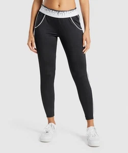 Gymshark Recess Pants Womens GLBT5105 Size M Joggers Pockets Stretch Black  - Picture 1 of 6
