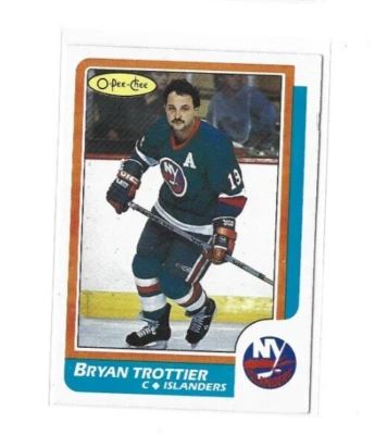 1986-87 O-Pee-Chee #155 Bryan Trottier NMMT - Image 1 of 2