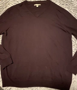 Tienda Nordstrom Hombre 100% Lana Merino Extra Fina Manga Larga Cuello en V XXL - Imagen 1 de 5