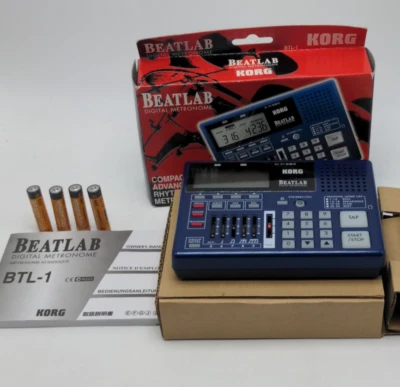Metrónomo digital Korg Beatlab BTL-1 azul con manual Foto 1 de 4