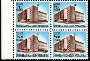 1967 South West Africa Sc #304 - 1/2c Definitive Wmk. 348 MNH Block - SCV $40.00 - Picture 1 of 2