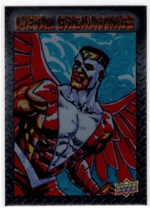 2015 Marvel Vibranium Metal Engravings Sketch Falcon By Jim Faustino 1/1 *M091 - Picture 1 of 2