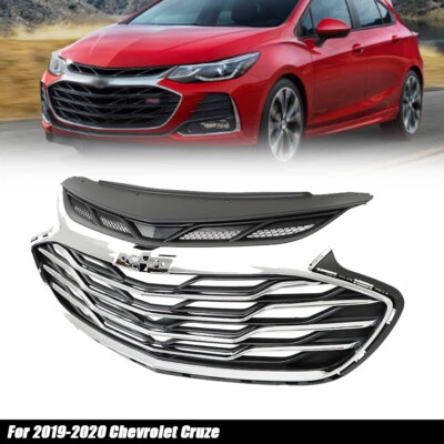 New Front Bumper Upper Grille Grill Black/Chrome Trim For Chevrolet Cruze 2019 Foto 1 de 4