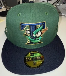 **NWT** New Era 59Fifty Size 8 Hat Toronto Blue Jays Green / Navy & Grey UV - Picture 1 of 4