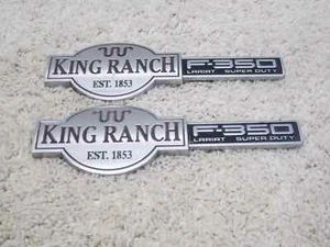2003 - 2007 FORD F-350 KING RANCH OEM L & R EXTERIOR FENDER EMBLEM / BADGE #3I-5 - Bild 1 von 2