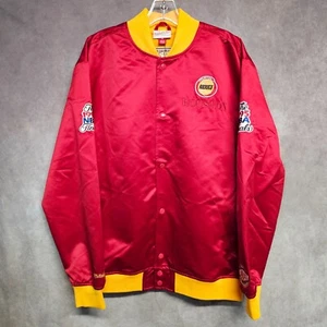 NWT Mitchell Ness Houston Rockets NBA Finals Satin Lightweight Jacket Men L $140 - Picture 1 of 11