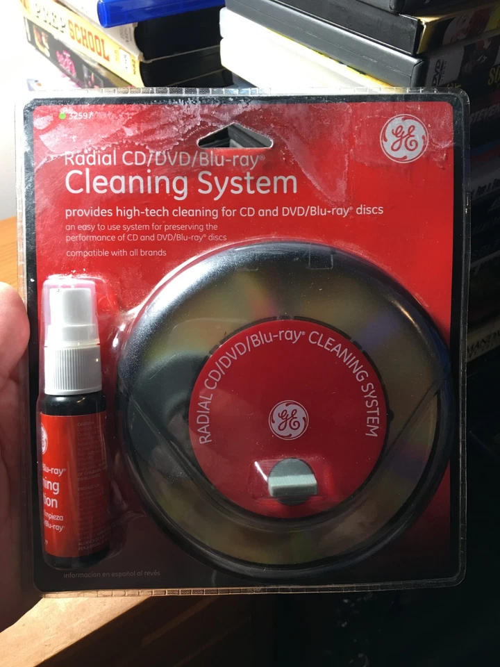 GE Radial Blu-ray CD DVD Cleaning System 32597