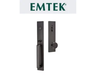 Emtek 4819US19 Lausanne Einzylinder Griffset - flach schwarz - Bild 1 von 8