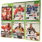 Xbox 360 Baseball Nba Basketball Ice Hockey Lot Of 6 Sport Game Bundle Working 