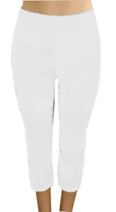 2 blancos señora Capri leggings-breve verano-leggings 90den-incesante pantalones parte