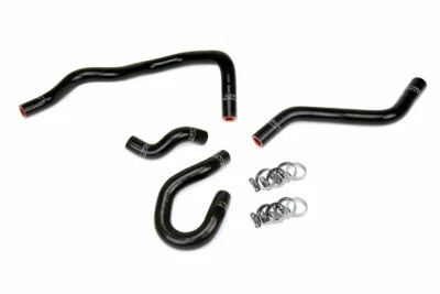 Kit de mangueira aquecedor de silicone preto HPS para 1996-2000 Honda Civic EX HX 1.6L D16 SOHC - Imagem 1 de 4