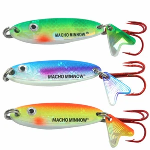 Kit de cuchara de pesca en hielo Northland Macho pececillos (3) piezas 1/8 o 1/4 oz - Imagen 1 de 3