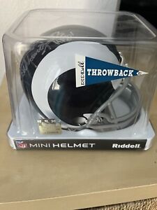 Jack Youngblood HOF NFL legend autographed retro mini helmet