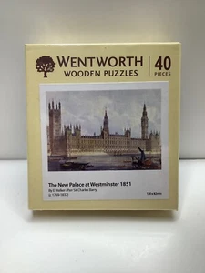 The New Palace at Westminster 1851 WENTWORTH Wooden PUZZLE 40 PIECE 120x82mm - Picture 1 of 3