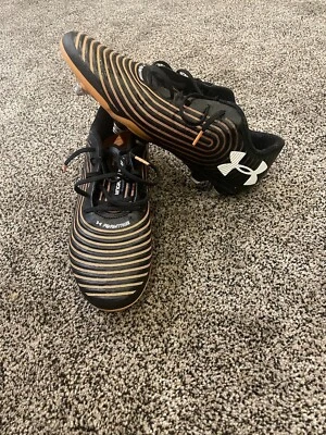 Botines de fútbol Under Armour UA Magnetico Control Pro talla 11 negros/naranja Foto 1 de 4