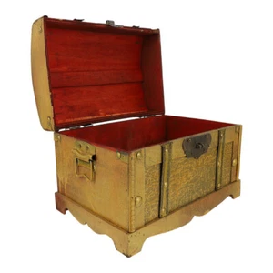 Wooden Box Wedding Decoration Goldendoodle Ornament Toy Treasure Chest - Picture 1 of 12