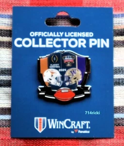 2024 Allstate Sugar Bowl Collector Lapel Pin Texas Longhorns Washington Huskies - Picture 1 of 1