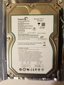 Seagate ST3750330AS PN: 9BX156-303 FW SD1A KRATSG SATA 3.5" 750GB HD DC 08451 - Picture 1 of 3