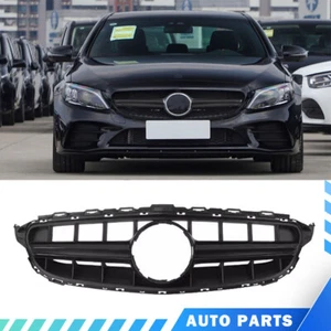 For 2019-2021 C300 Front Grilles Modify Upgrade AM G C63S Black - Picture 1 of 2