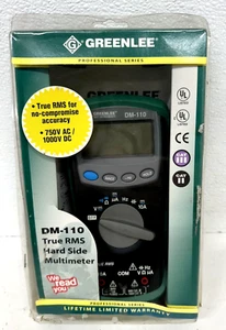 New Greenlee DM-110 Digital Multimeter 1000V - Picture 1 of 4