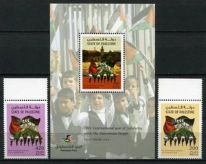 Palästina Palestine 2014 Solidarität Flaggen Solidarity 325-326 Block 49 MNH - Bild 1 von 2