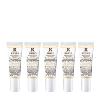 5 x Kiehls Powerful-Strength Line-Reducing Dark Circle Vitamin C Eye Serum 3ML - Image 1 of 2