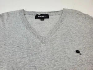 Diesel Para Hombre M K-Bentilogo Prendas de Tejido Ligero Mangas Largas Cuello en V Suéter Nuevo con Etiquetas - Imagen 1 de 10