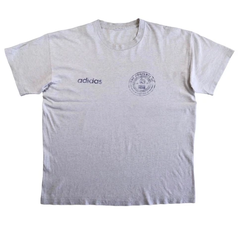 FRANCE 80s Adidas Cotton Football Shirt XL Mens Vintage Soccer Tee Cover