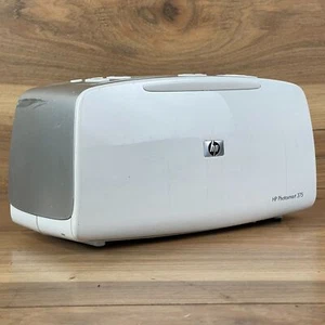 HP PhotoSmart 375 SDGOA-0405 Digital Inkjet Photo Printer White & Gray Compact - Picture 1 of 6