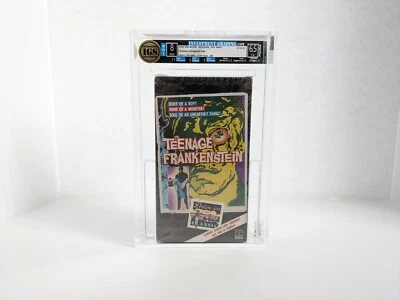 Graded VHS Teenage Frankenstein Cult Horror IGS 1991 Sealed 1957 Box 8 Seal 6.5 - Image 1 of 4