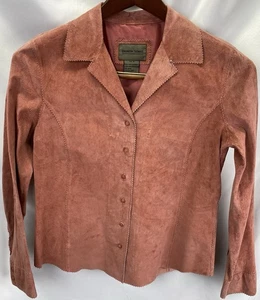 Brandon Thomas leichtes Damenhemd Medium rosa 100% Wildleder - Bild 1 von 7