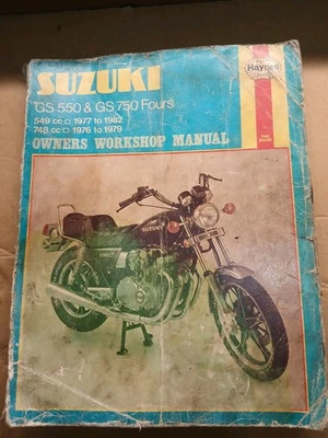 Suzuki GS550/GS750 Fours Repair Manual 1977-1982 Used - Image 1 of 3