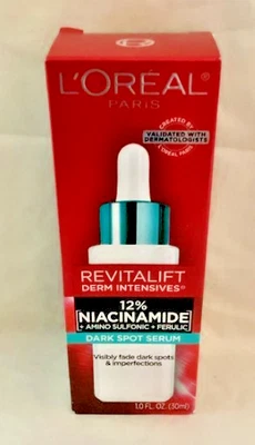 Suero L'Oreal Revitalift Derm Intensives 12 % niacinamida manchas oscuras 1 fl oz - Nuevo Foto 1 de 3