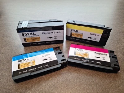 4PK para tinta HP 952XL para HP Officejet Pro 7740 8210 8216 8218 8710 8714 8715  Foto 1 de 2