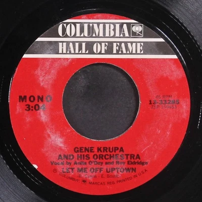 GENE KRUPA: drumboogie / let me off uptown COLUMBIA 7" Single 45 RPM Foto 1 de 2