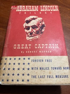 Great Captain The Abraham Lincoln Trilogy ~ Honore Morrow ~ Hardback BCE 1930 - Picture 1 of 6