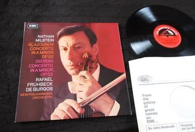 Nathan Milstein: Glazunov/ Dvorak Concerto (S/C HMV ASD 2365 UK LP 1967) ED1. EX - Image 1 of 4
