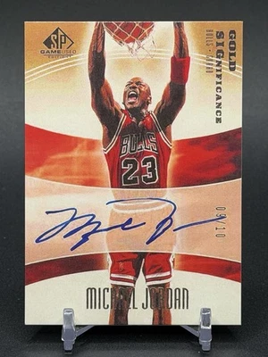 Reprint - 2004 Michael Jordan SP Game Used Significance Gold /10 - Image 1 of 2
