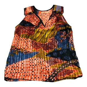 1200 Anthropologie Of two Minds 100% silk sleeveless blouse sz small - Picture 1 of 8