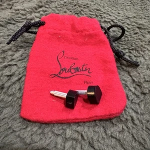 NEW Christian Louboutin Shoes Repair Replacement Heel Black With Dust Bag - Picture 1 of 1