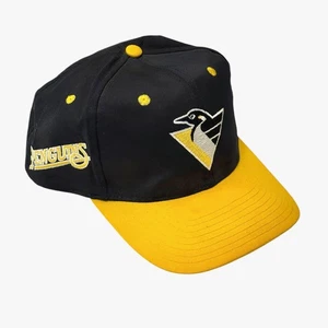 Cappello snapback Pittsburgh Penguins NHL Spell Out - Twins Enterprise - anni 90 vintage OSFA - Foto 1 di 8