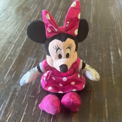 Muñeca de peluche pequeña Ty Sparkle Disney Minnie Mouse 8 pulgadas usada en excelente estado Foto 1 de 4