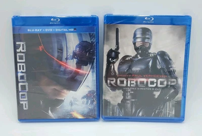 Robocop (Blu-Ray, DVD, 2014) Robocop DIrectors Cut (Blu-Ray, 1987) New, Sealed! - Image 1 of 2
