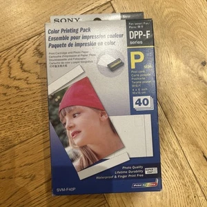 Sony SVM-F40P Kolorowy wkład drukarski Wstążka Papier Seria DPP-F - 40 szt. - Zdjęcie 1 z 4
